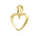 14K Yellow Heart Pendant